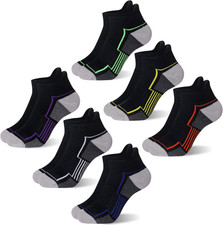 Kids Socks Boys Ankle Athletic Half Cushioned Low Cut Sport Cotton Breathable So