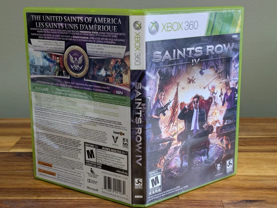 Saints Row IV (Microsoft Xbox 360, 2013) ➡️CIB  - Tested - Near Mint 📀! - Image 4 of 4