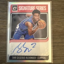2018-19 Panini Donruss Optic Signature Series Shai Gilgeous-Alexander RC Auto