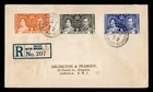 DR WHO 1937 BRITISH HONDURAS FDC KGVI CORONATION TO JAMAICA R78561