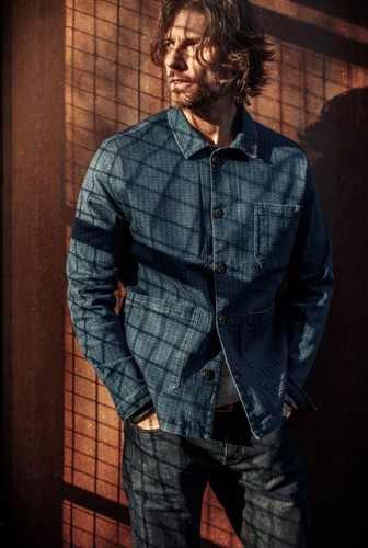 &SONS Stockton Jacket Indigo - Medium Size.