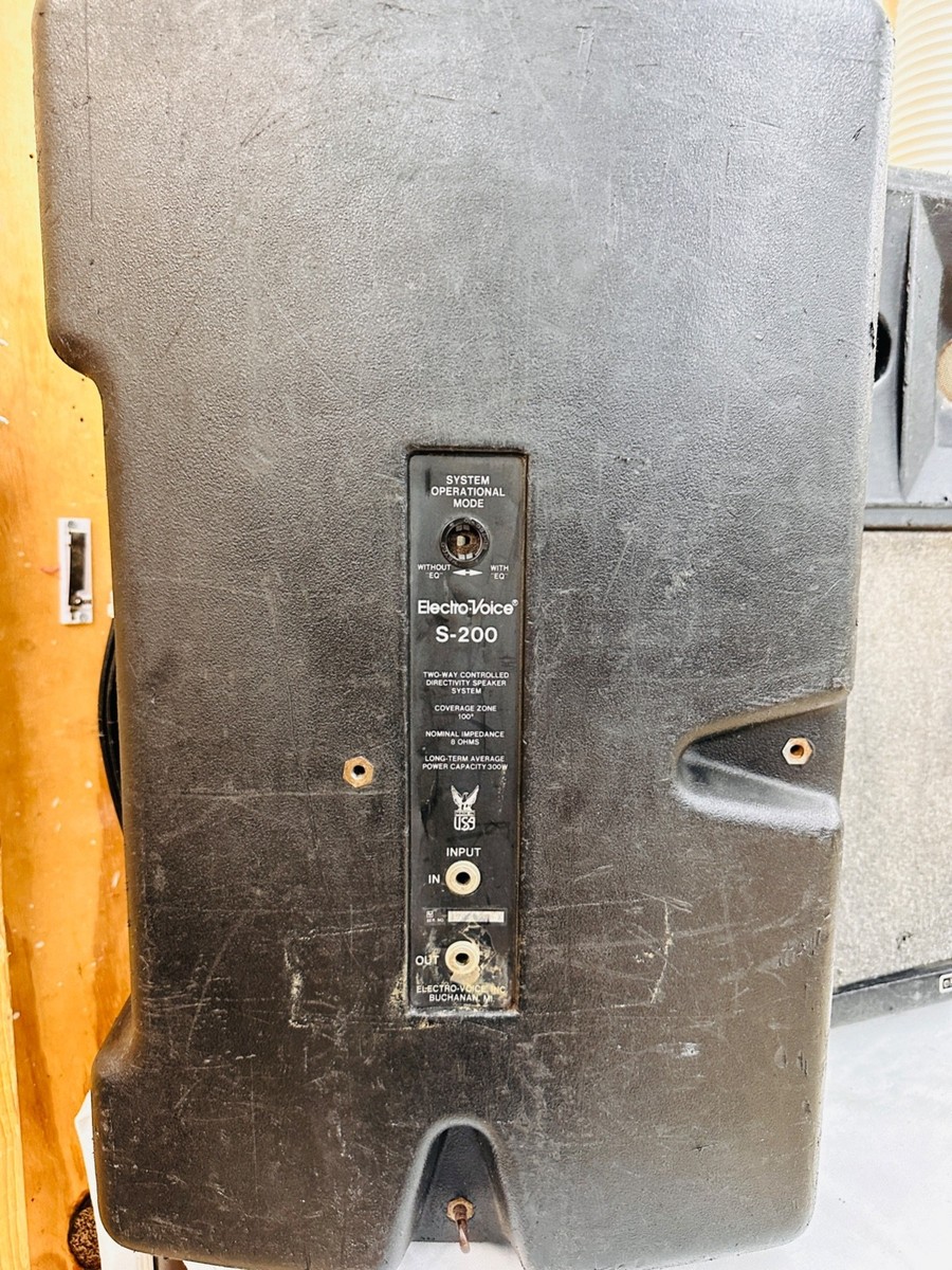 Electro-Voice S-200 300 Watt Two-Way Passive Speakers - PAIR