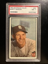 1953 Bowman Color #52 Marty Marion - Browns - PSA 7