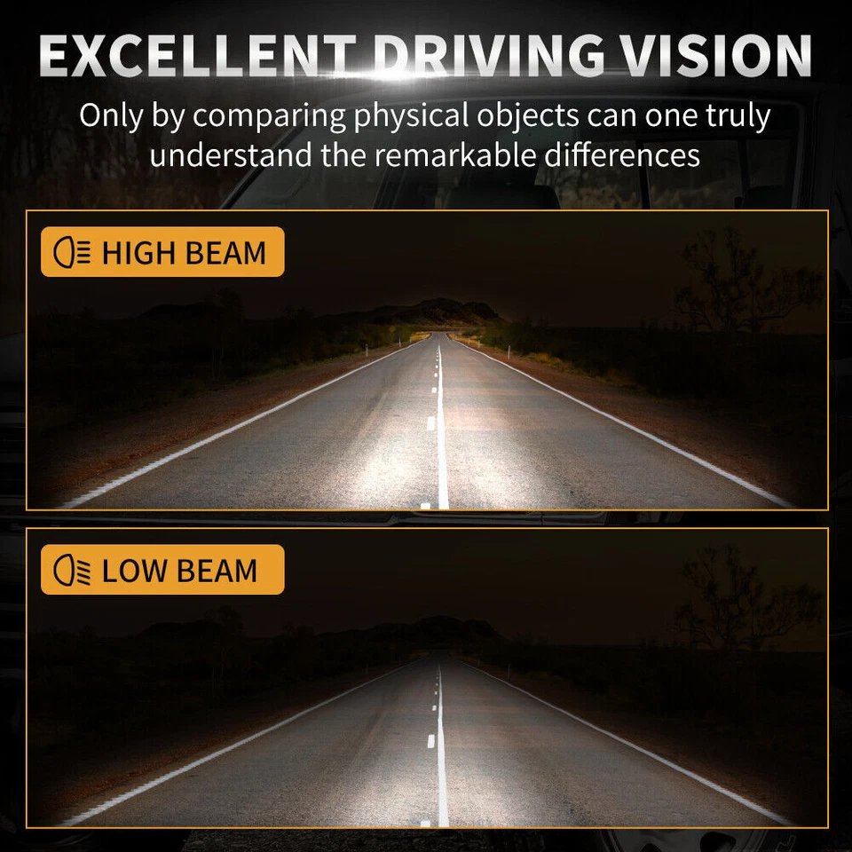 Par de faros LED alto/bajo punto para camioneta de carga Chevy Express 1500 2500 3500 7x6 5x7 Foto 4 de 4