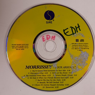 Morrissey - Your Arsenal (CD, 1992) Disc Only | eBay