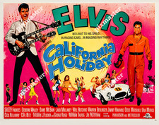 ELVIS PRESLEY in CALIFORNIA HOLIDAY  1966 BRITISH QUAD   11 x 14 LOBBY CARD BQ