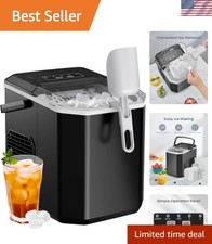 Compact Portable Ice Maker with 9 Cubes in 6 Mins - Perfect for Every Occasion