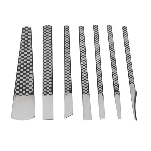 Set coltelli pedicure 7 pezzi acciaio inox modello reticolo professionale Exfolia HR6 - Foto 7 di 22