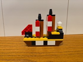 Mini Brick Built Model Of Lego Black Seas Barracuda 6285 - From Set 11021