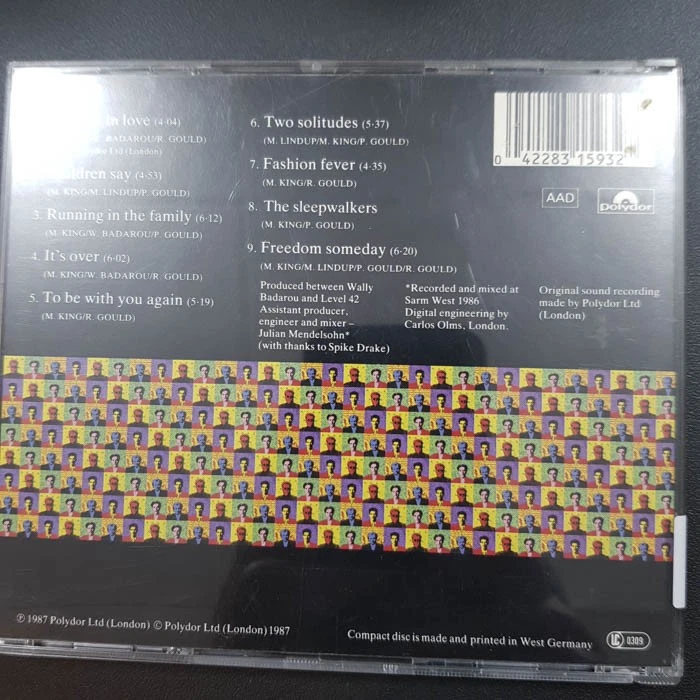 LEVEL 42 running in the family POLYGRAM WGER VG/EX (CD Album, Pop, Polydor) - Bild 4 von 4
