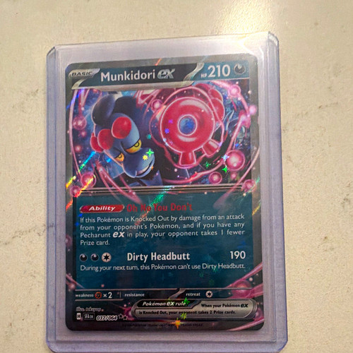 Pokemon TCG SV Shrouded Fable Munkidori ex 037/064 Holo Double Rare 210HP