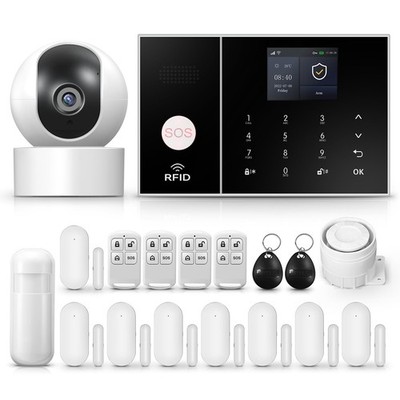 LWOHSI Home Security System, Funk 1080p Überwachungskamera Alarmanlage