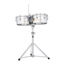 LP LP257S Tito Puente 14" and 15" Stainless Steel Timbales