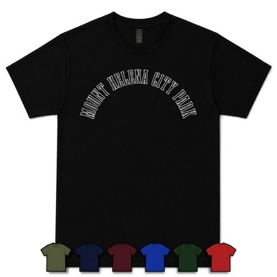 MOUNT HELENA CITY PARK T-SHIRT RETRO VARSITY STYLE USA LEWIS & CLARK MONTANA