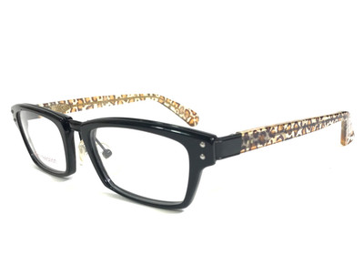 Jean Lafont Eyeglasses Frames LUCY 100 Black Brown Leopard Print 50-19-133
