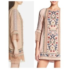 Alice + Olivia Gabriel Embroidered Tunic Dress. Size 8