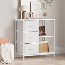 3-Drawers File Cabinet Printer Stand with Open Shelf Under Desk Office Organizer