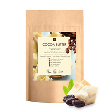 Raw Cocoa Butter 5 Lb   Food Grade  Cosmetic Grade, Unrefined Organic Cocoa But