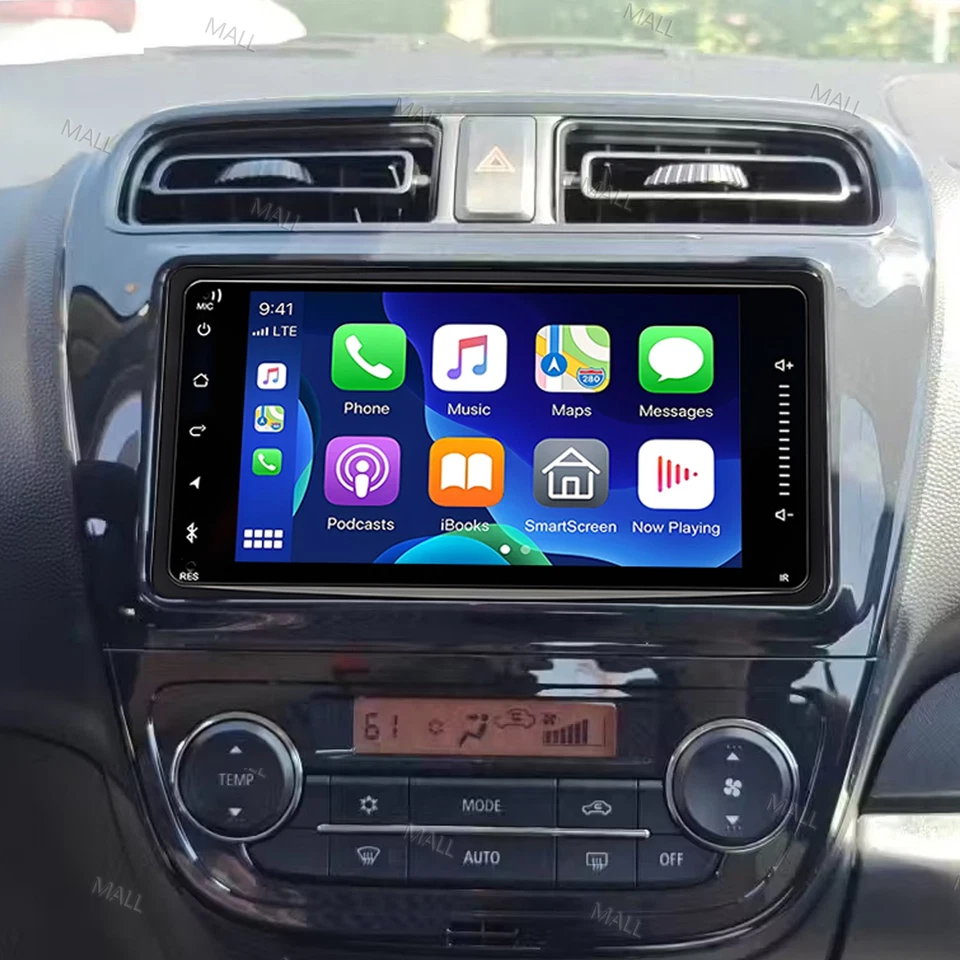 Radio estéreo de 7" para Mitsubishi Mirage G4 Carplay Android15 2017-2024 GPS navegación por satélite Foto 2 de 4