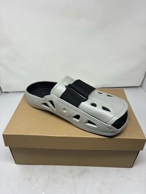 MSCHF Gray Men's Slide Sandals Hook & Loop Adjustable Strap Size 12 Rubber Sole