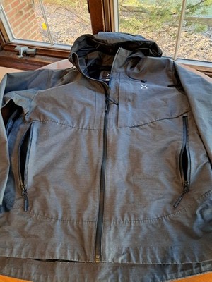 Graphene-X Alpha Series Jacket Recco Hooded Full Zip Men L Gray Nylon