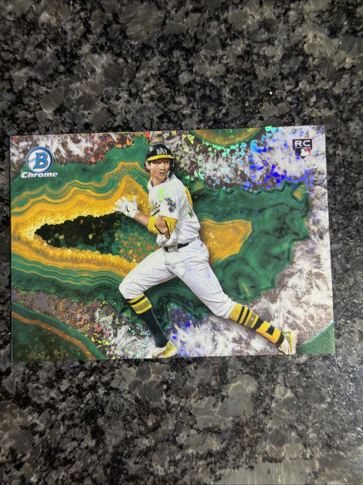 2025 Bowman Chrome - Crystallized Jacob Wilson #BWC-3 (RC) Rookie SSP Athletics