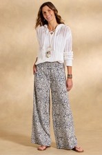 NWT Sundance Catalog Women s Himari Floral Pull On Casual Pants Navy Size PM