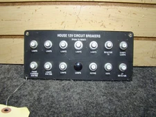 USED MOTORHOME 12V CIRCUIT BREAKER BOARD TESTED GOOD
