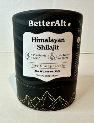 Better Alt Himalayan Shilajit -Pure Shilajit Resin 75%+ Fulvic Acid Exp. 03/26