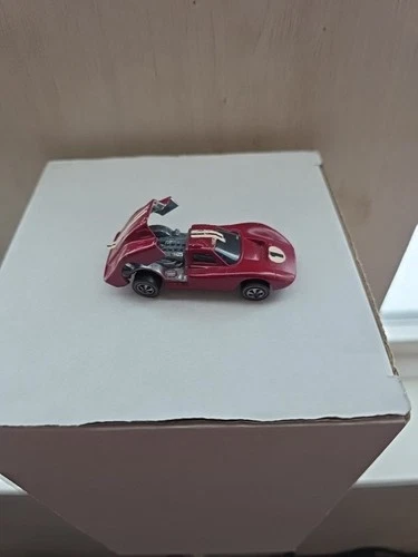 1968 Hot Wheels Redlines Ford Mk IV Diecast Car Red 1:64
