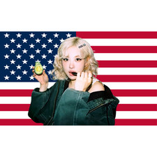 BLACKPINK ROSÉ American Flag Wall Tapestry Kpop Concert Flag Room Decor D05