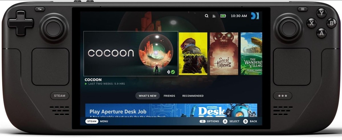 Valve Steam Deck LCD 256GB SSD Black Handheld Gaming Console 7