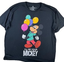 Disney Parks T-Shirt Sz 2XL I Will Be Your Mickey Graphic Tee Balloons Adult