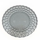 VTG 1940’s Anchor Hocking Blue Bubble Dinner Plate 9 3/8" Depression Glass