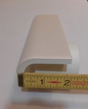 1 pc. Matte *Soft Pink* Ceramic Radius/Mudd Cap Bullnose Trim Florida Tile, New