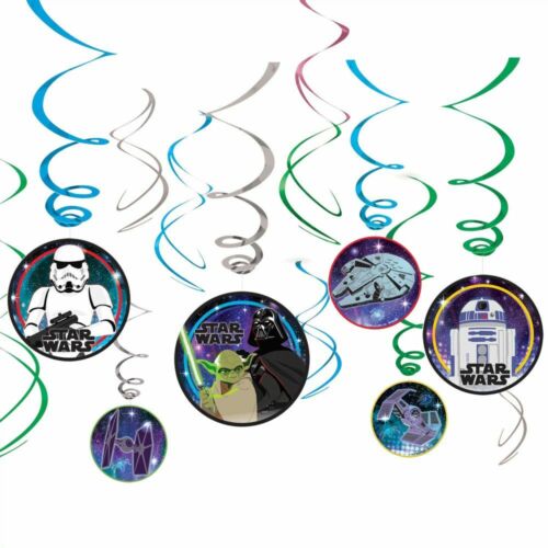 Disney Star Wars Galaxy Swirl decorations - 12 pack - Afbeelding 1 van 1