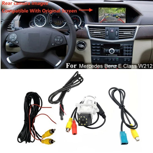 Rear Back Up Camera with Wire For Mercedes C250 C300 W204 S204 Factory Radio GPS