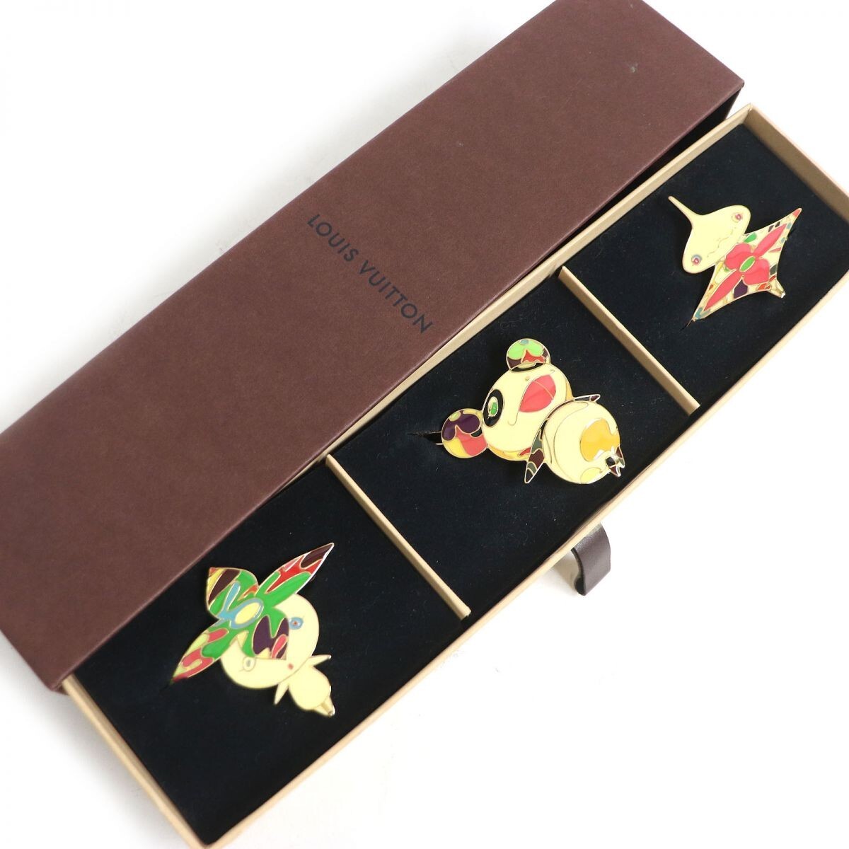 LOUIS VUITTON M92595 Takashi Murakami Barrette Hair Clip set LOUIS VUITTON M92595 Takashi Murakami Barrette Hair Clip set