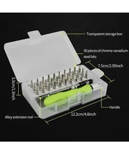 Small Screwdriver Set with Case 32 In 1 Mini Magnetic Kit with 30 Bitts