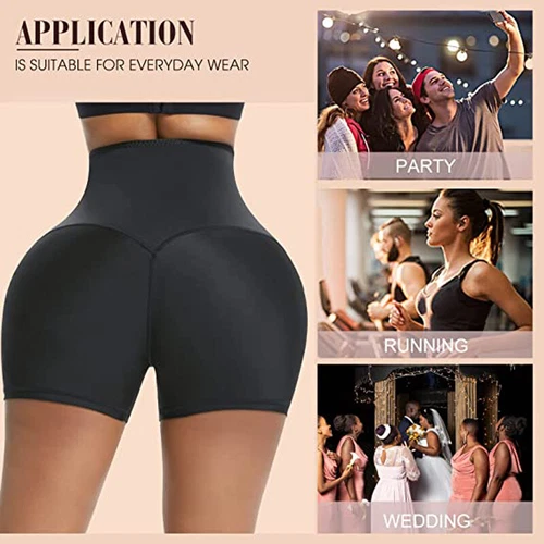 Damen Neopren Sauna Schweiß Body Shaper Slim Shorts Taillentrainer Thermo Leggings - Bild 10 von 38