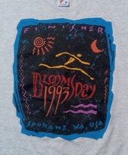 vintage 90s Nike Swoosh Bloomsday Finisher t shirt M 50/50 marathon running