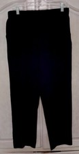 Chico's Black Stretch 2 Pocket Pull On Pants Size 1 M 8/10
