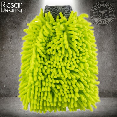 Chemical Guys Chenille Mikrofaser Premium Waschhandschuh grün *LIEFERUNG AM NÄCHSTEN TAG*