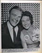 1962 Press Photo Senate Hopeful George Cabot Lodge and Wife in Boston, MA