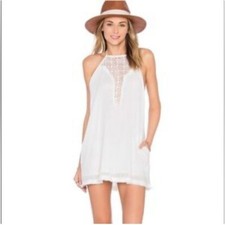 L*Space Kimono Mini Dress Size Medium Crepe Boho Halter Style