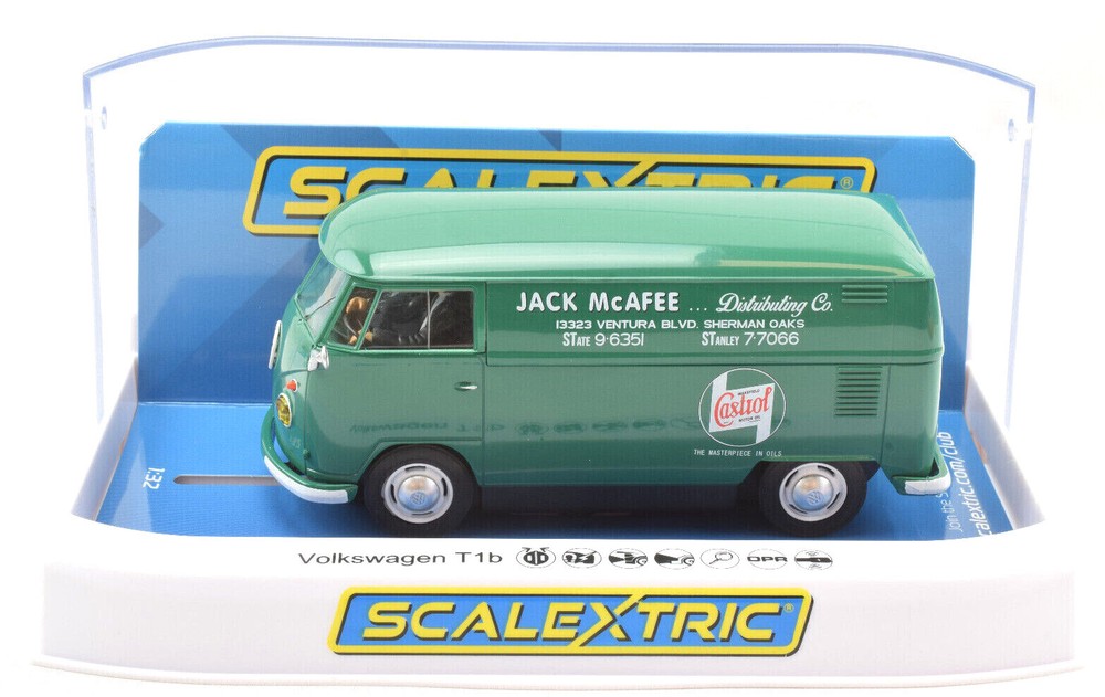 Scalextric Castrol VW Panel Van T1b DPR with Lights 1/32 Slot Car C4303