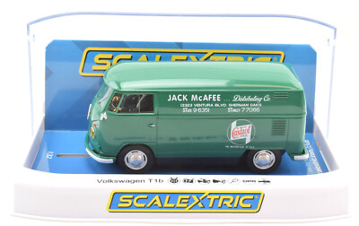 Scalextric ''Castrol'' Volkswagen Panel Van T1b DPR W/ Lights 1/32 Slot Car C4303