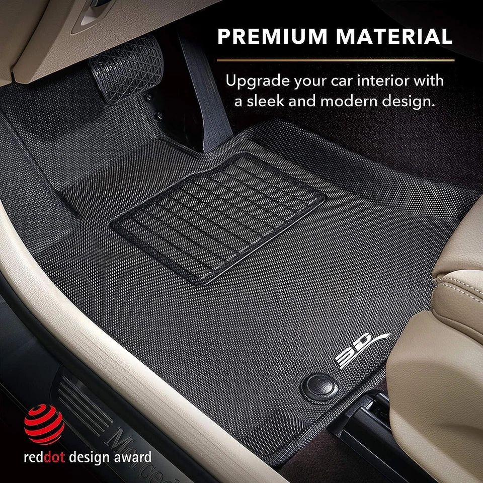 3D MAXpider  Black 1st Row 2 Piece Floor Liners for Toyota Tacoma - Image 3 of 4