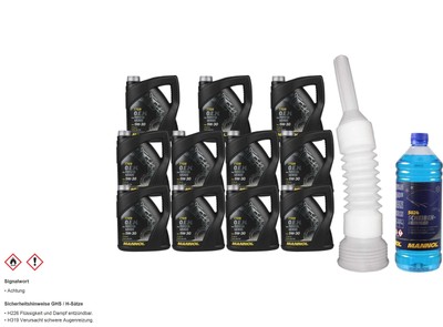 44L MANNOL Motoröl 7709 5W-30 API SM/CF inkl. Schlauch + Scheibenreiniger