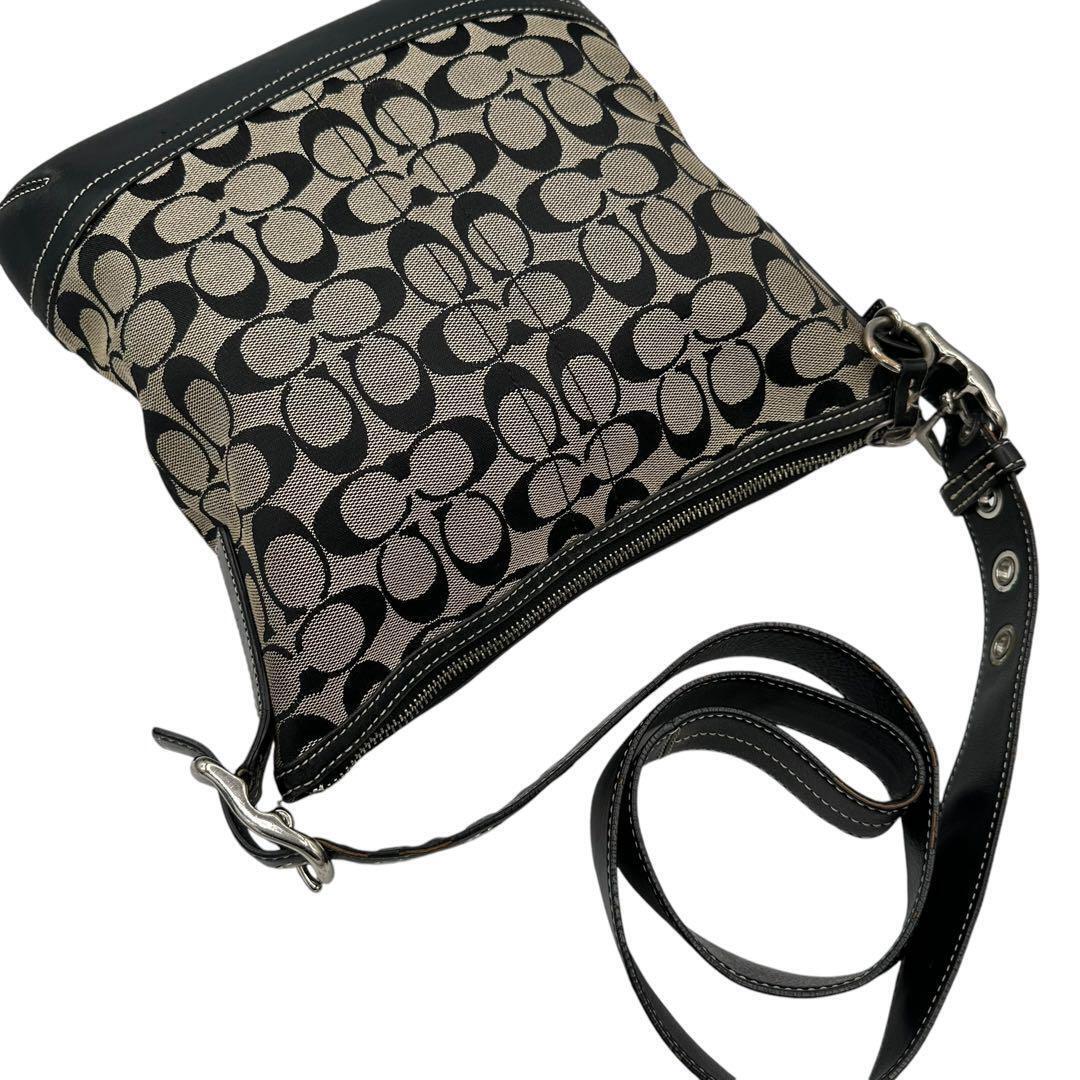 Coach Signature Shoulder Bag Canvas Black 9362 From Japan | eBay Coach Signature Shoulder Bag Canvas Black 9362 From Japan | eBay